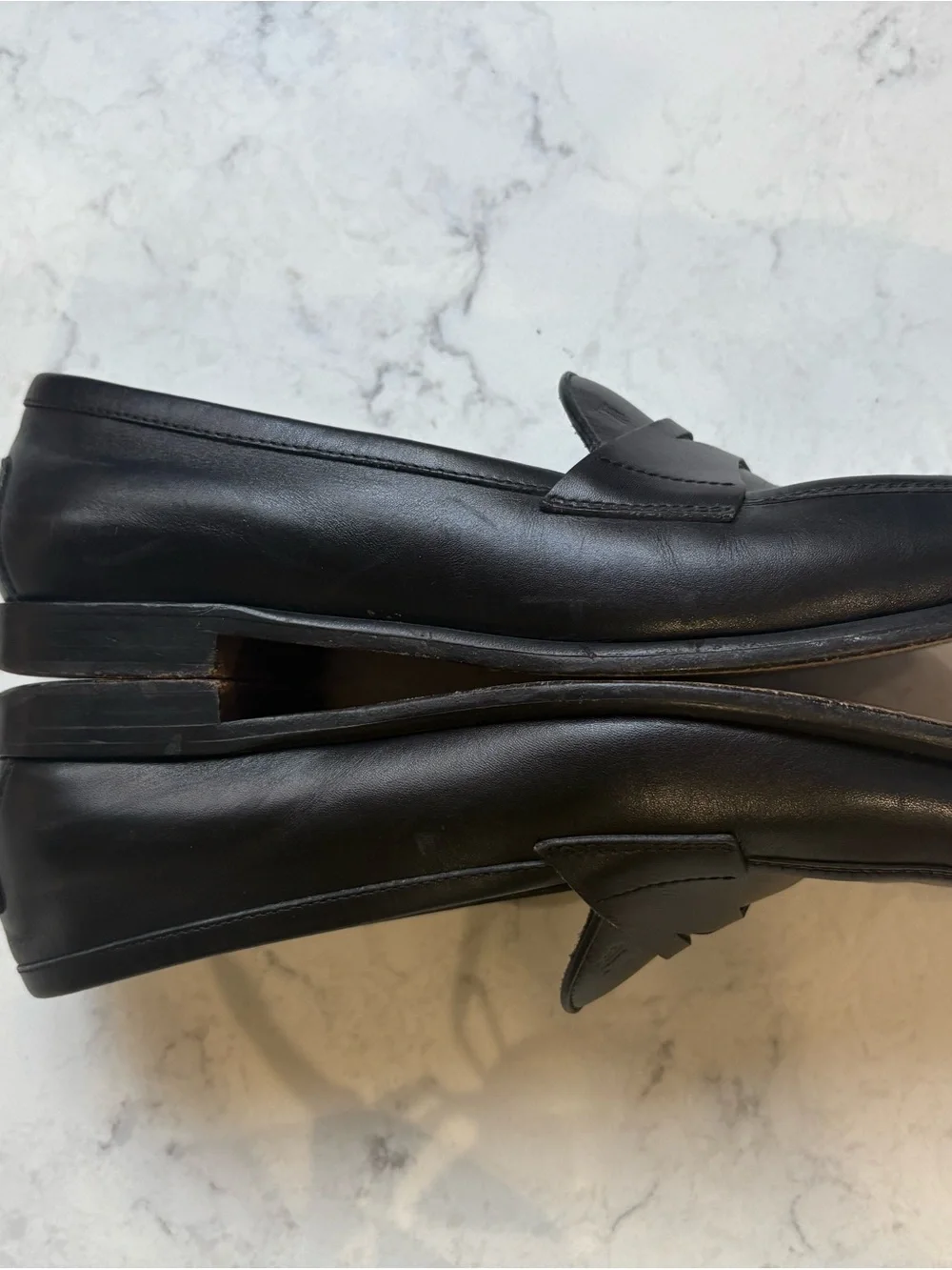 TOD'S Black Leather Penny Loafers for women 38